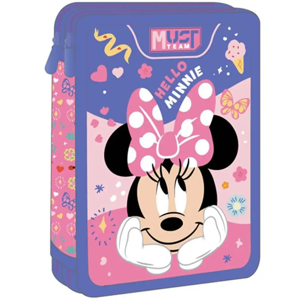 Luna: Minnie egér 2 szintes töltött tolltartó