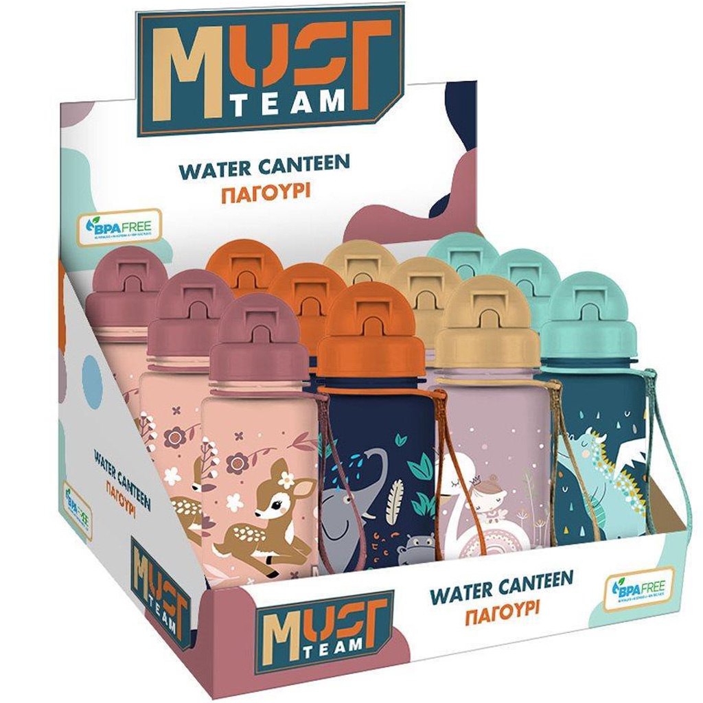 Luna: Must Team kulacs állatos mintákkal többféle változatban 400ml 1db