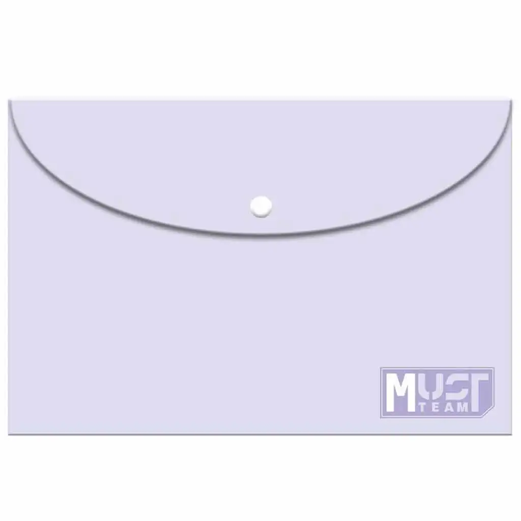 Luna: Pasztell lila színű műanyag irattartó mappa A/4-es méretben