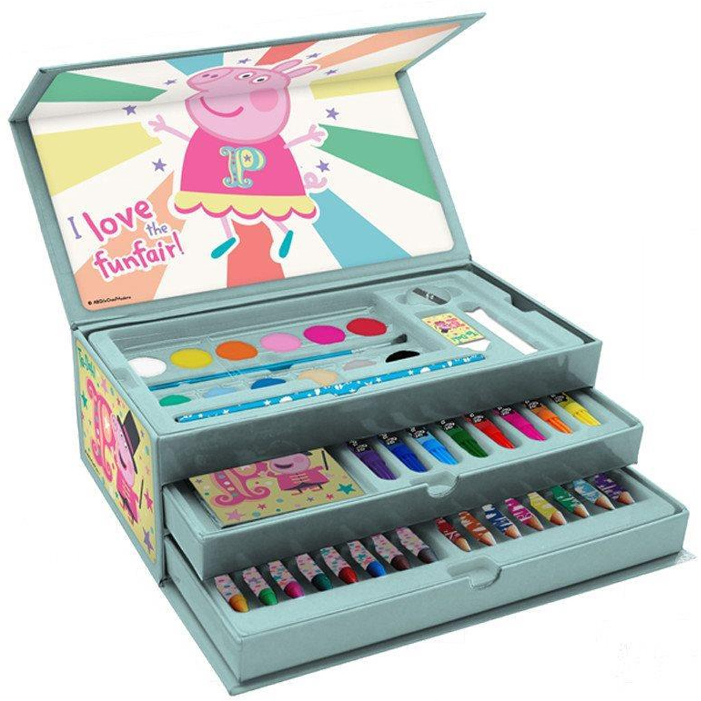 Luna: Peppa malac 52db-os kreatív szett bőröndben kép 2