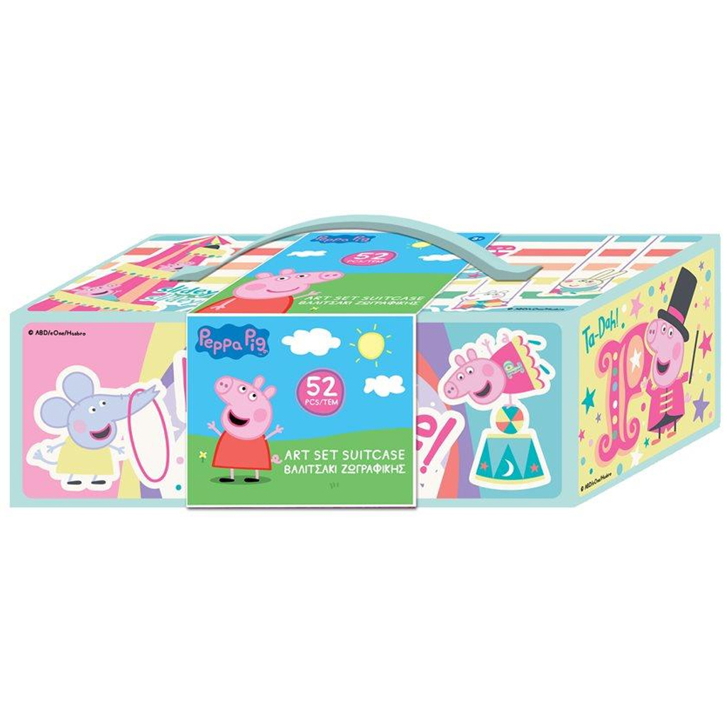 Luna: Peppa malac 52db-os kreatív szett bőröndben kép 1