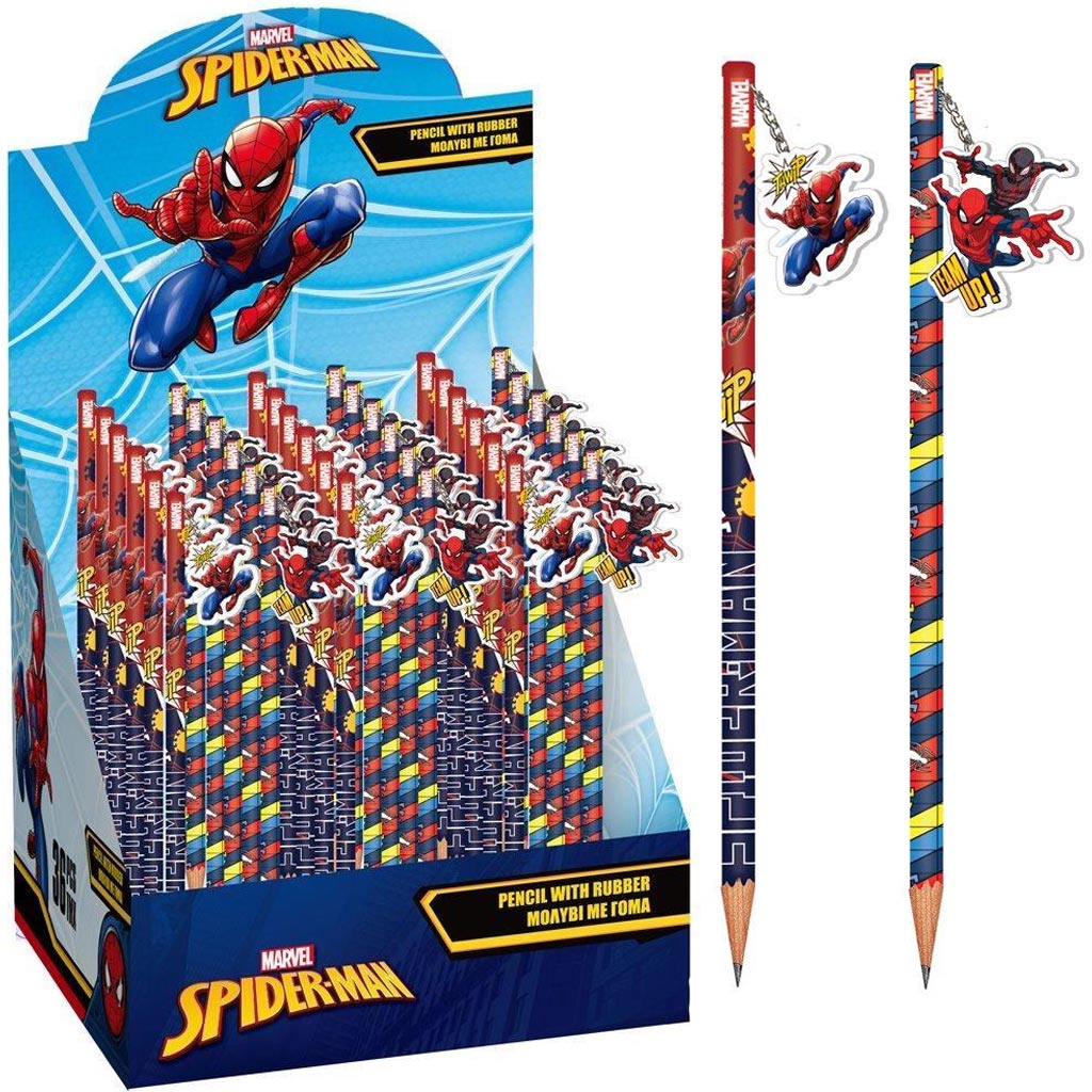 Luna: Marvel Pókember grafitceruza radírral, kétféle változatban 1db