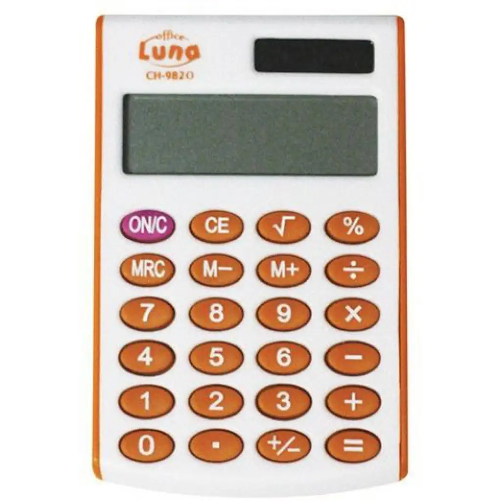 Luna: Színes Számológép 8 karakteres kijelzővel CH-982 többféle színben kép 2