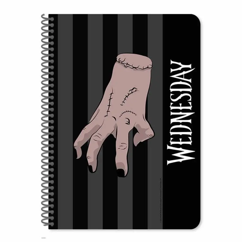 Luna: Wednesday vonalas spirál füzet A/5 60oldalas kétféle változatban 1db kép 2
