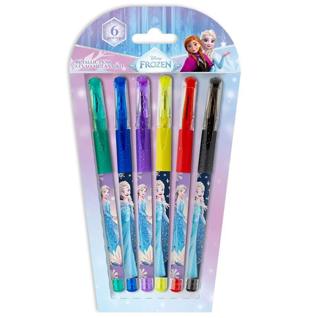 Luna: Jégvarázs 2 glitteres zselés toll 6db-os szett