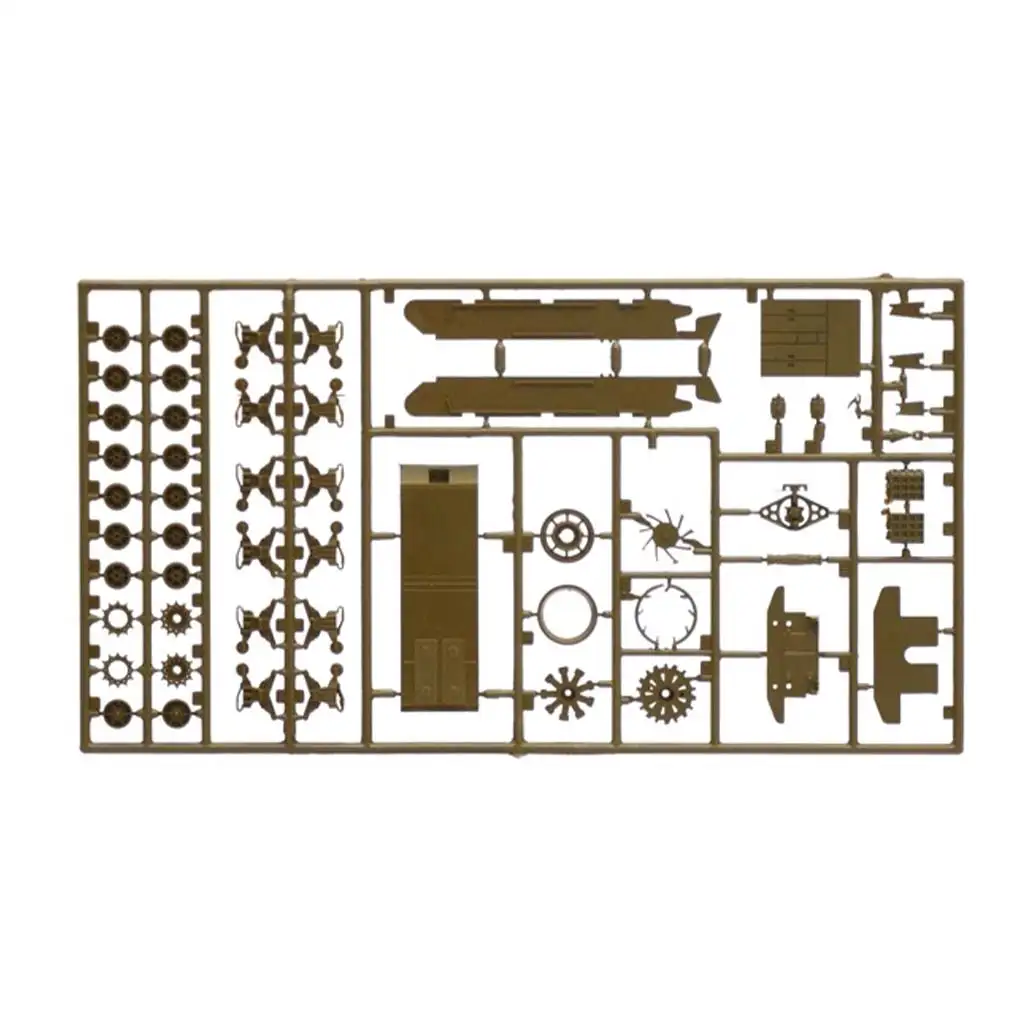 Italeri 1/72 M4A1 Sherman tank makett kép 4