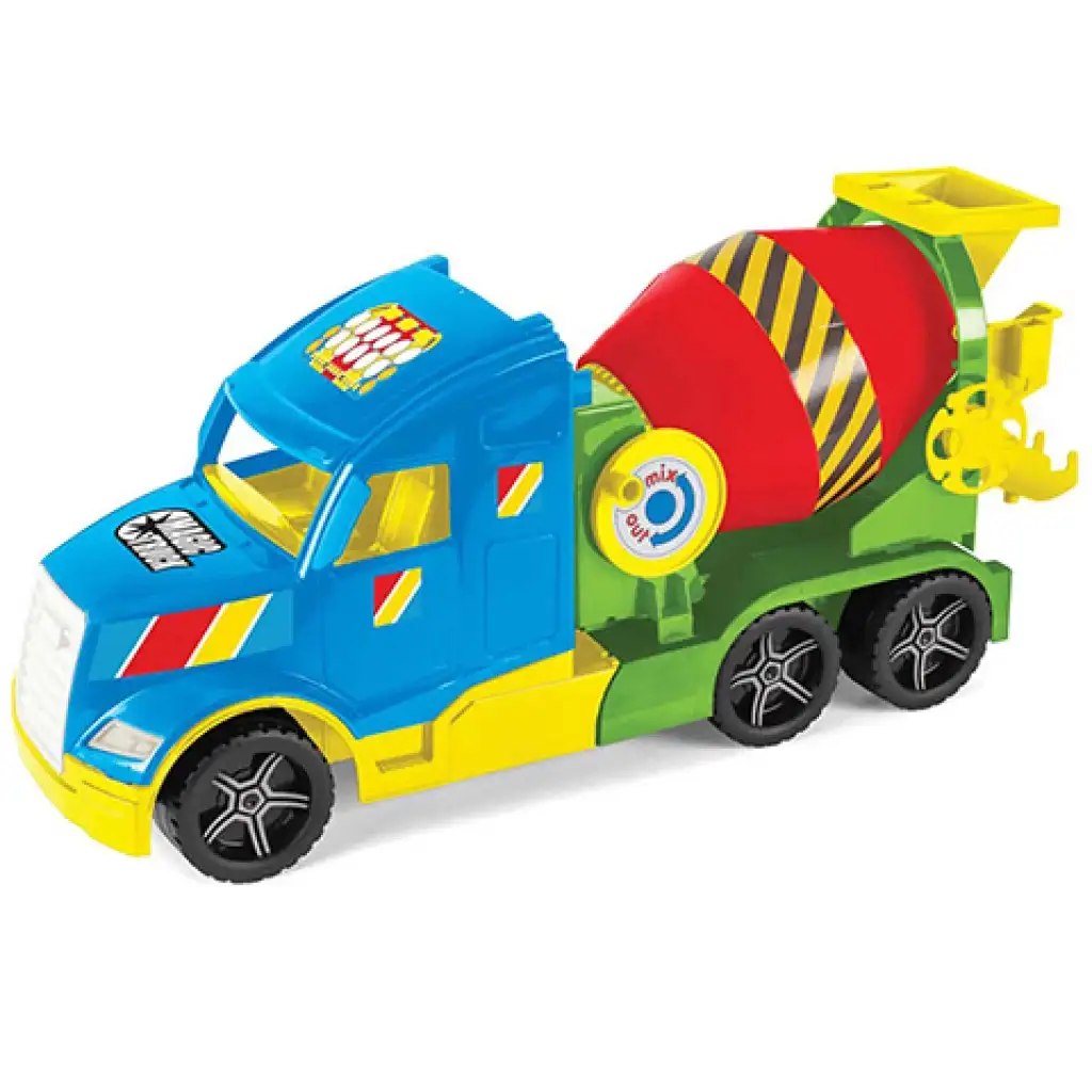 Magic Truck: Betonkeverő mixer kocsi fluoreszkáló lámpákkal 60cm - Wader kép 2