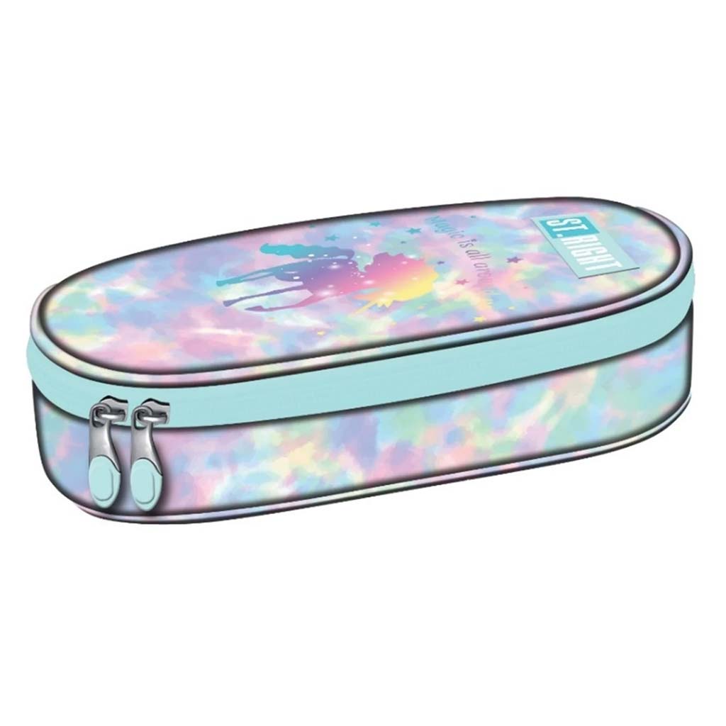 St.Right Magic Unicorn ovális tolltartó 23x9,5x6cm