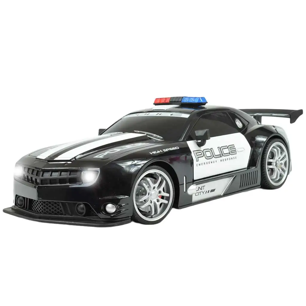 RC Távirányítós Chevrolet Camaro rendőr autó 1/12-es méretarány 2,4GHz 30cm kép 3