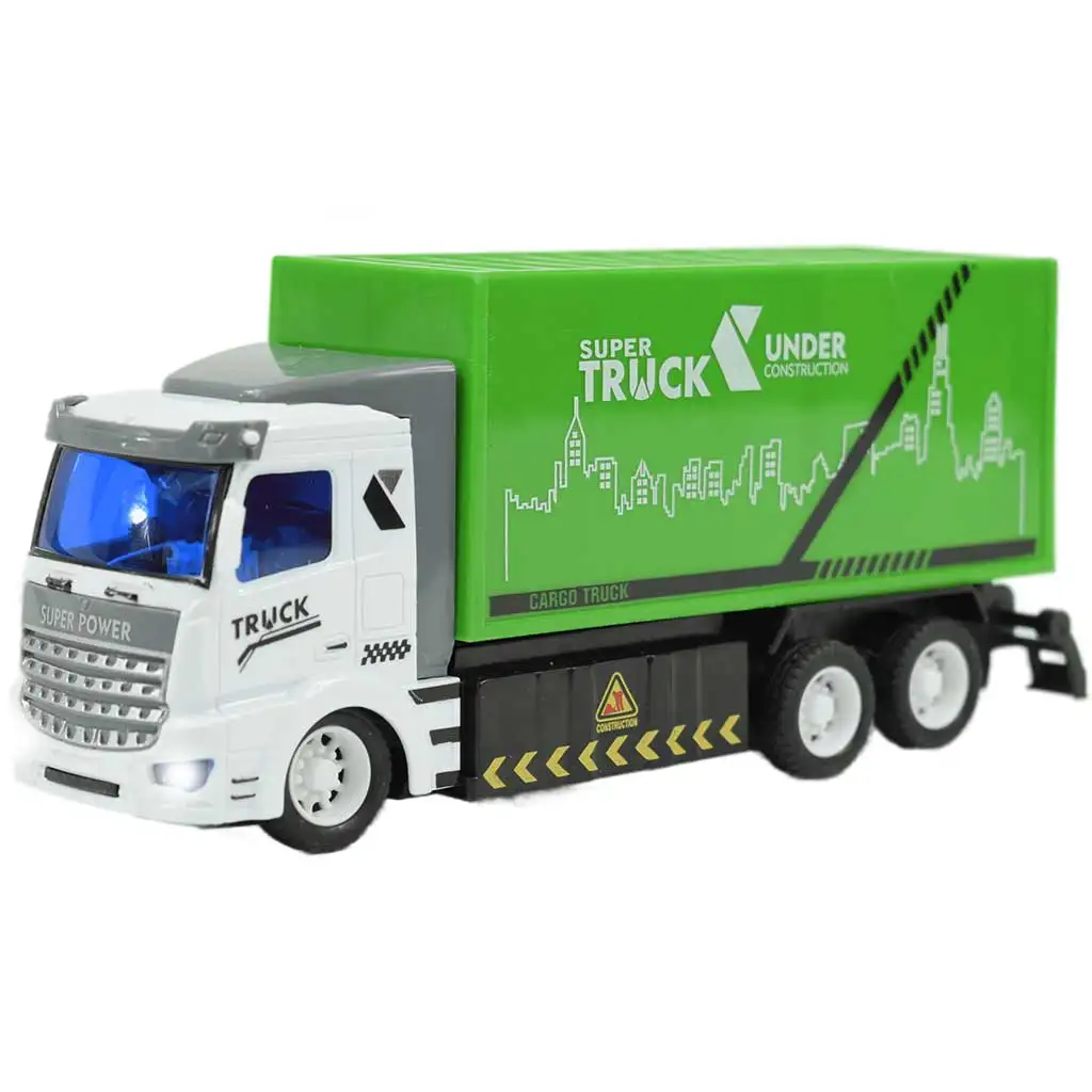 RC Távirányítós hulladék szállító teherautó fényeffektekkel 1/48-as méretarány 18cm kép 3