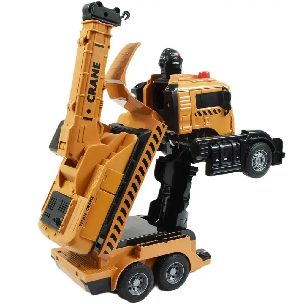 RC Távirányítós Autobot Titan robot átalakuló darus autó 27MHz 26cm kép 5