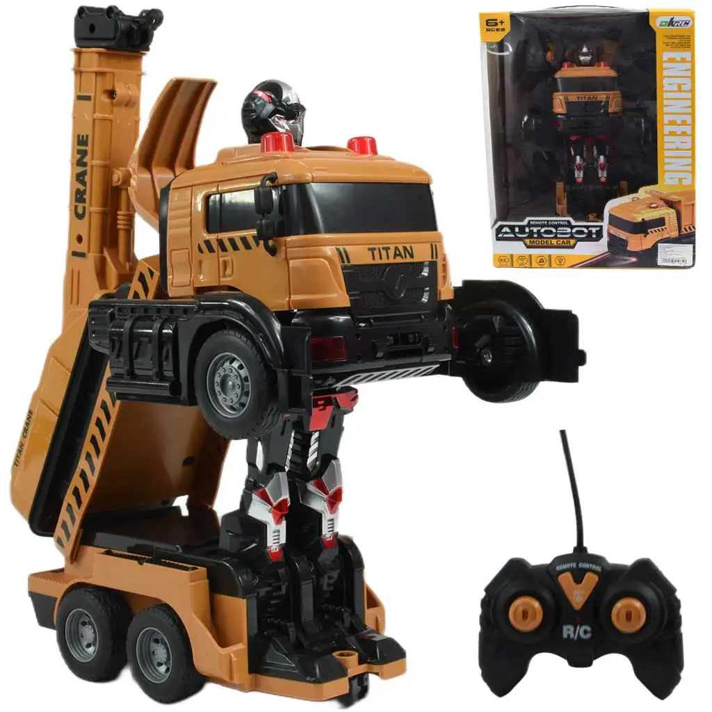 RC Távirányítós Autobot Titan robot átalakuló darus autó 27MHz 26cm