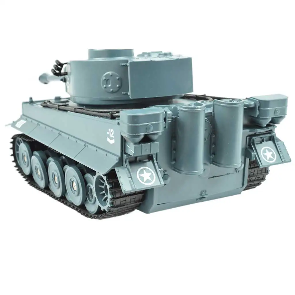 RC Távirányítós Német Tigris tank élethű funkciókkal 1/30-as méretarány 2,4GHz 30cm kép 3