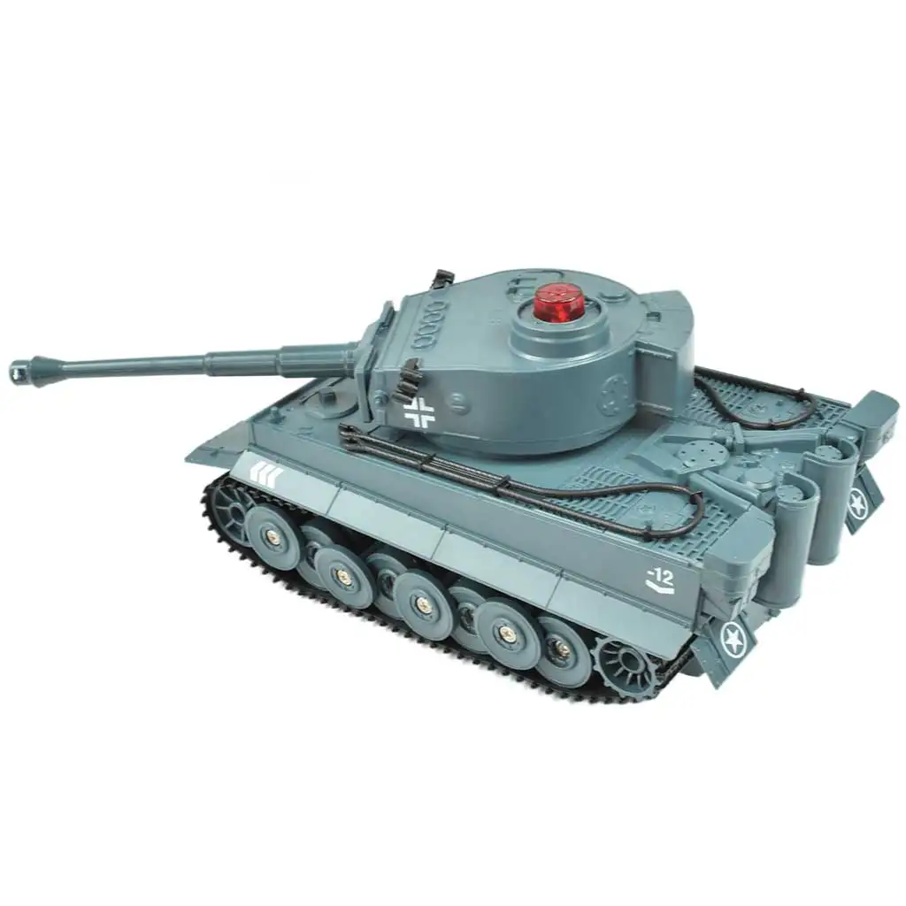 RC Távirányítós Német Tigris tank élethű funkciókkal 1/30-as méretarány 2,4GHz 30cm kép 4