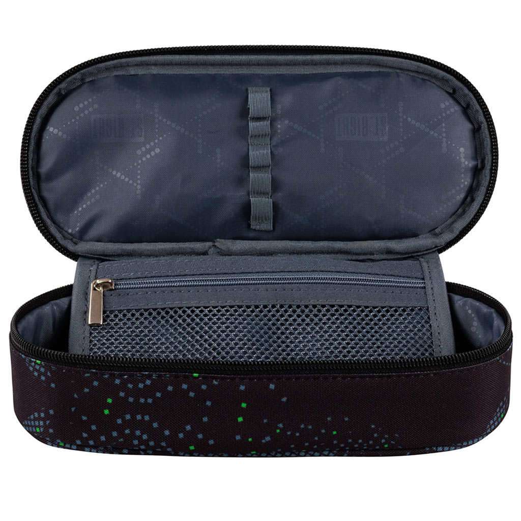 St.Right: Football mintás fekete színű ovális tolltartó 23cm kép 2