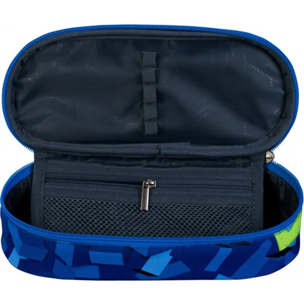 St.Right 3D Blocks Kék alapszínű ovális tolltartó 23cm kép 2