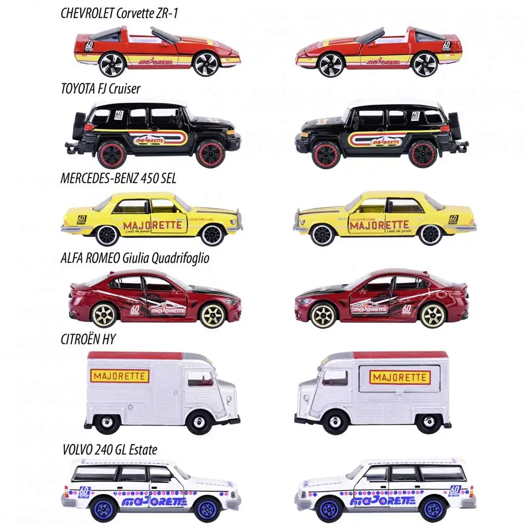 Majorette: 60. évfordulós fém kisautó 6 féle 1db kép 3