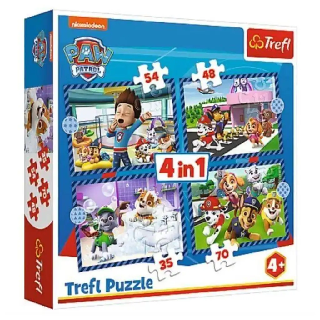 Mancs őrjárat 4 az 1-ben 70-54-48-35db-os puzzle - Trefl