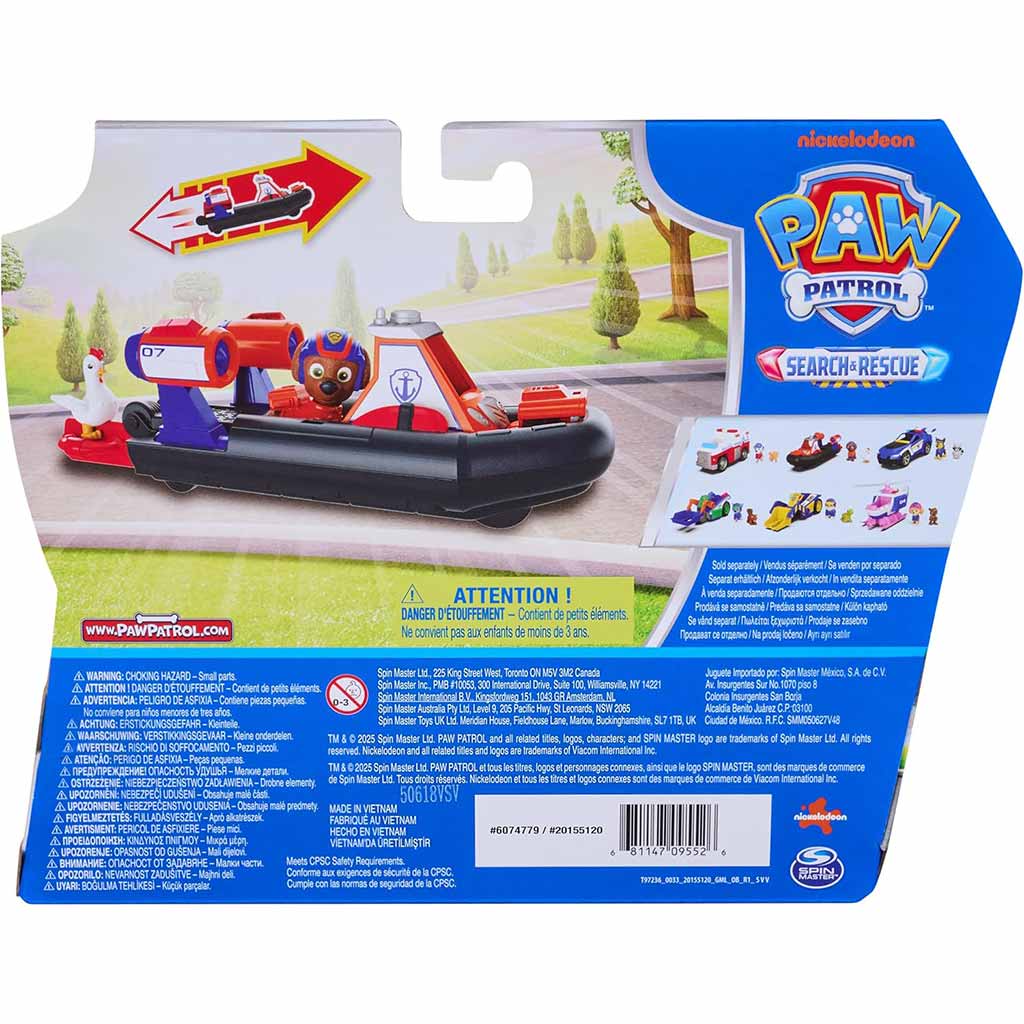 Mancs Őrjárat: Search & Rescue Hátrahúzható Zuma járgánya figurával - Spin Master kép 2