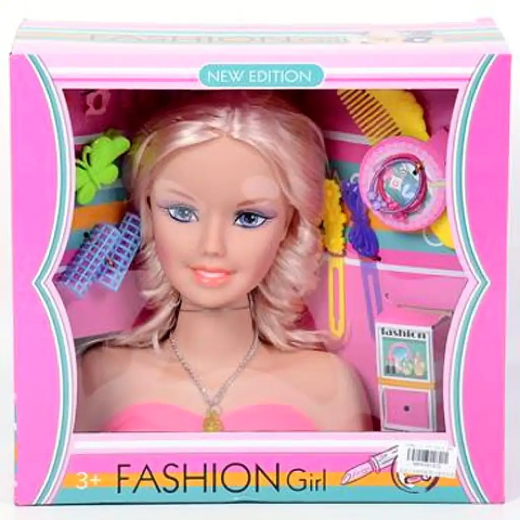 Manöken szőke fésülhető babafej