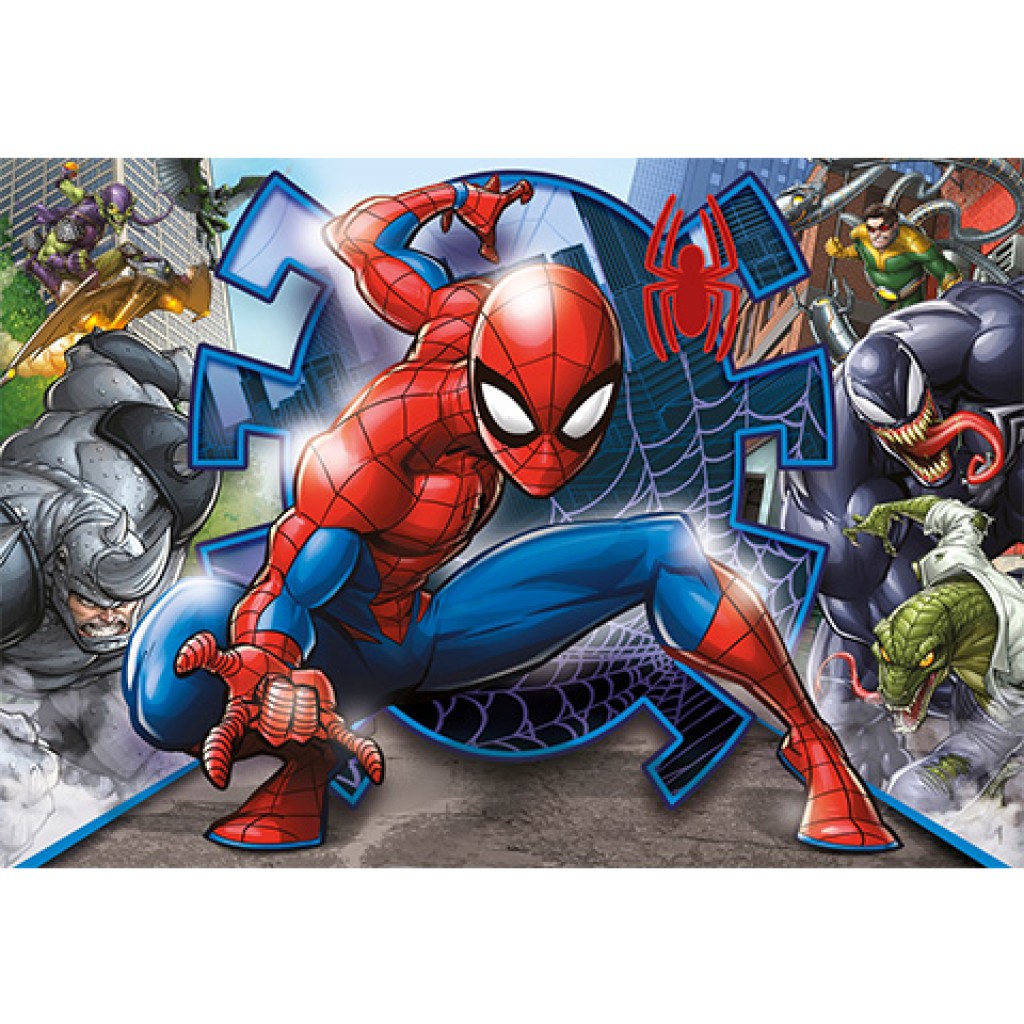 Marvel Pókember Supercolor 104db-os puzzle - Clementoni kép 2