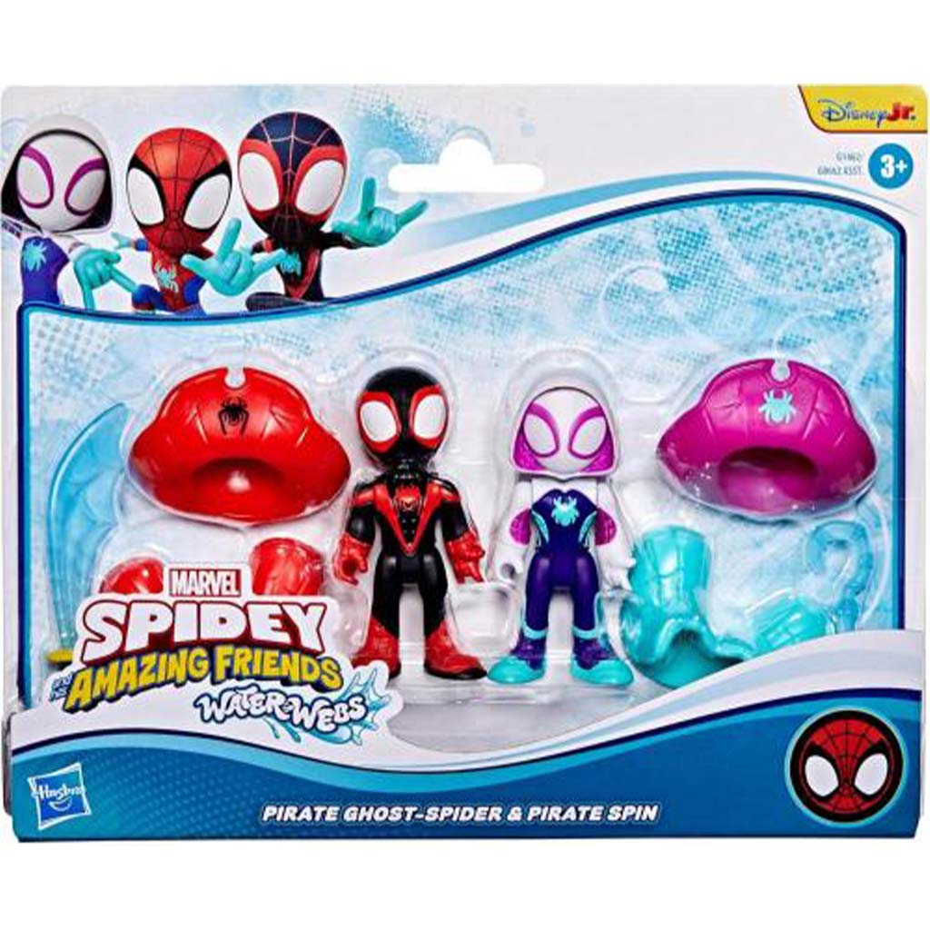 Póki és csodálatos barátai: Water-Webs Kalóz Ghost-Spider és Kalóz Spin játékszett - Hasbro