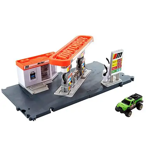 Matchbox: Action Drivers Benzinkút játékszett - Mattel kép 2