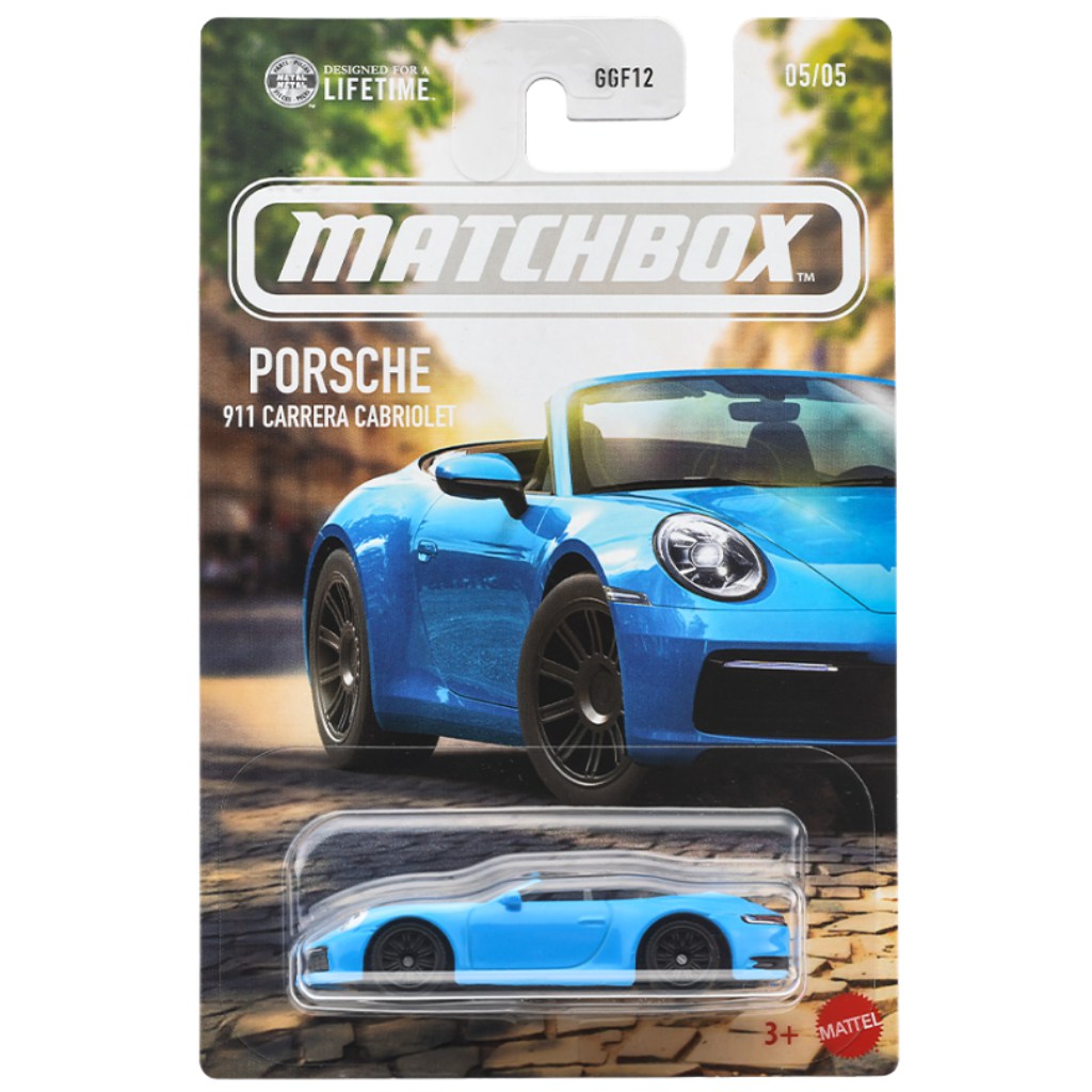 Matchbox Ikonikus Porsche 911 Carrera Cabriolet kisautó 1/64 – Mattel