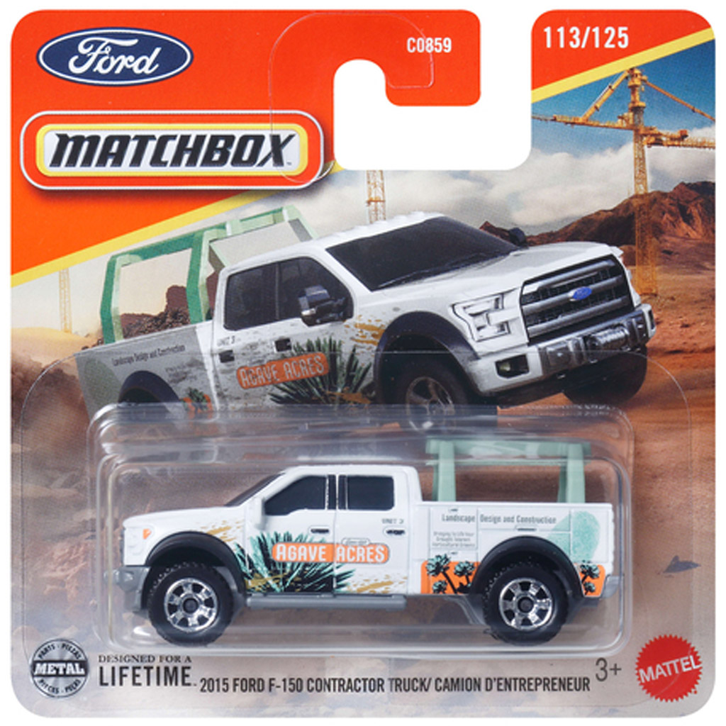 Matchbox: 2015 Ford F-150 Contractor Truck kisautó 1/64 - Mattel