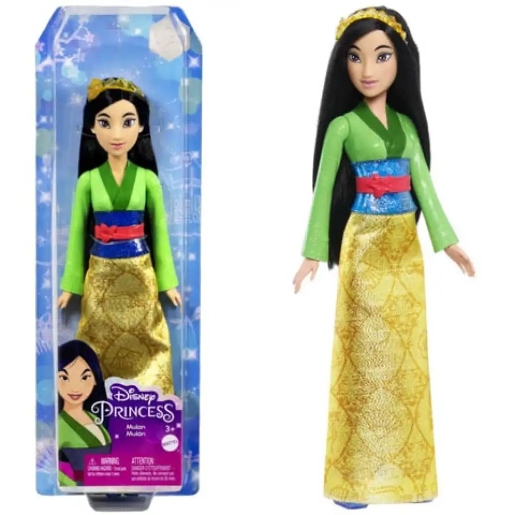 Disney Hercegnők: Csillogó Mulan hercegnő baba - Mattel