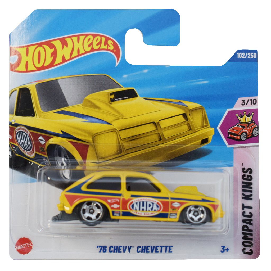 Hot Wheels: Chevy Chevette sárga kisautó 1/64 - Mattel