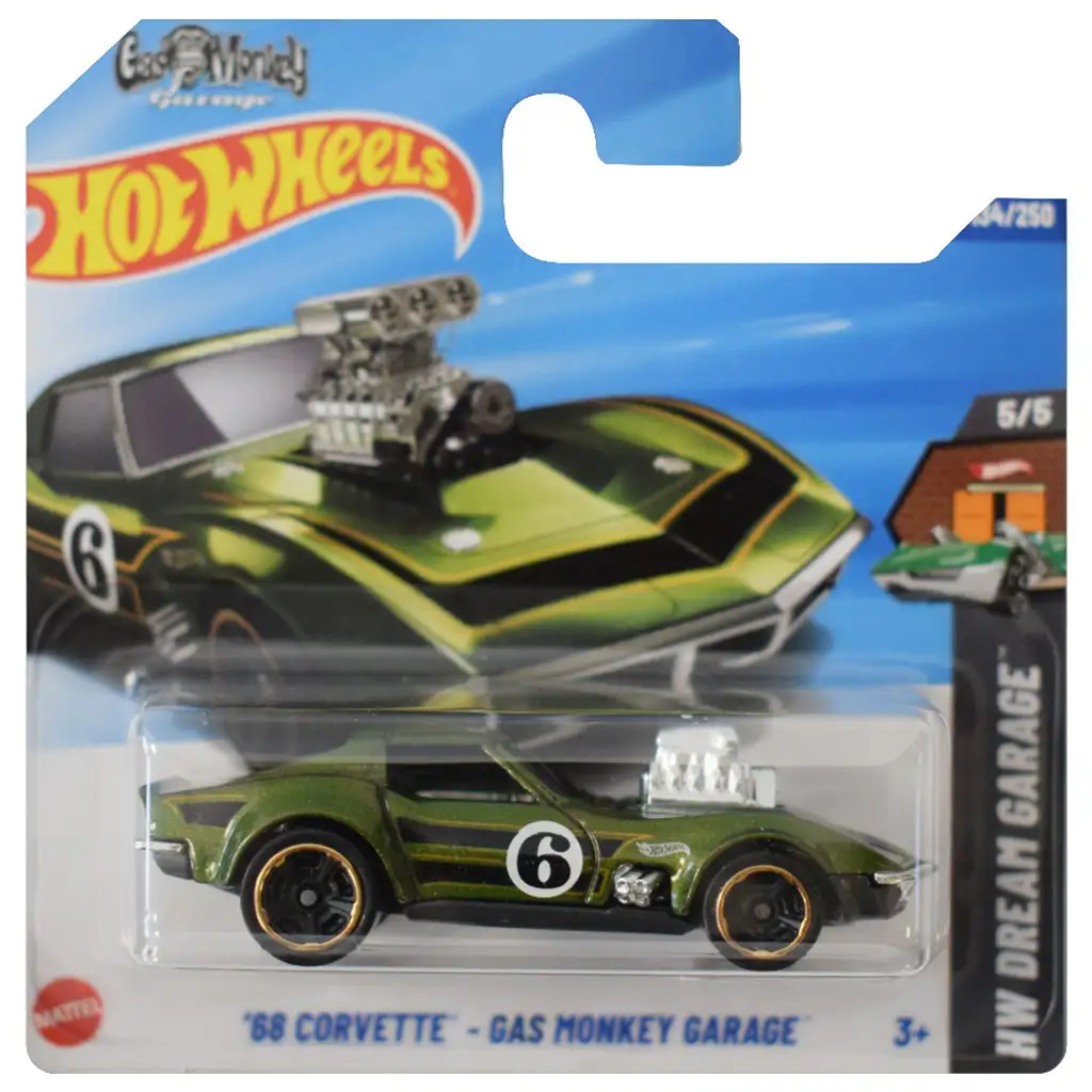 Hot Wheels: ’68 Corvette – Gas Monkey Garage kisautó 1/64 - Mattel