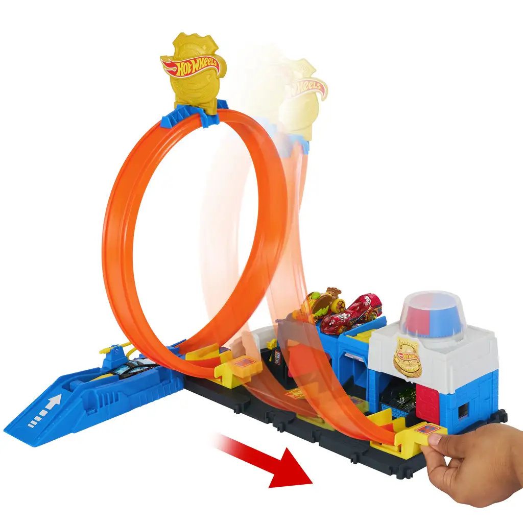 Hot Wheels City: Szuper rendőrkapitányság pályaszett kisautóval - Mattel kép 3