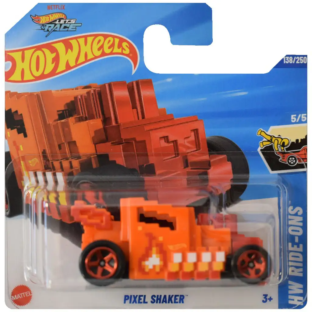 Hot Wheels: Pixel Shaker narancssárga kisautó 1/64 - Mattel