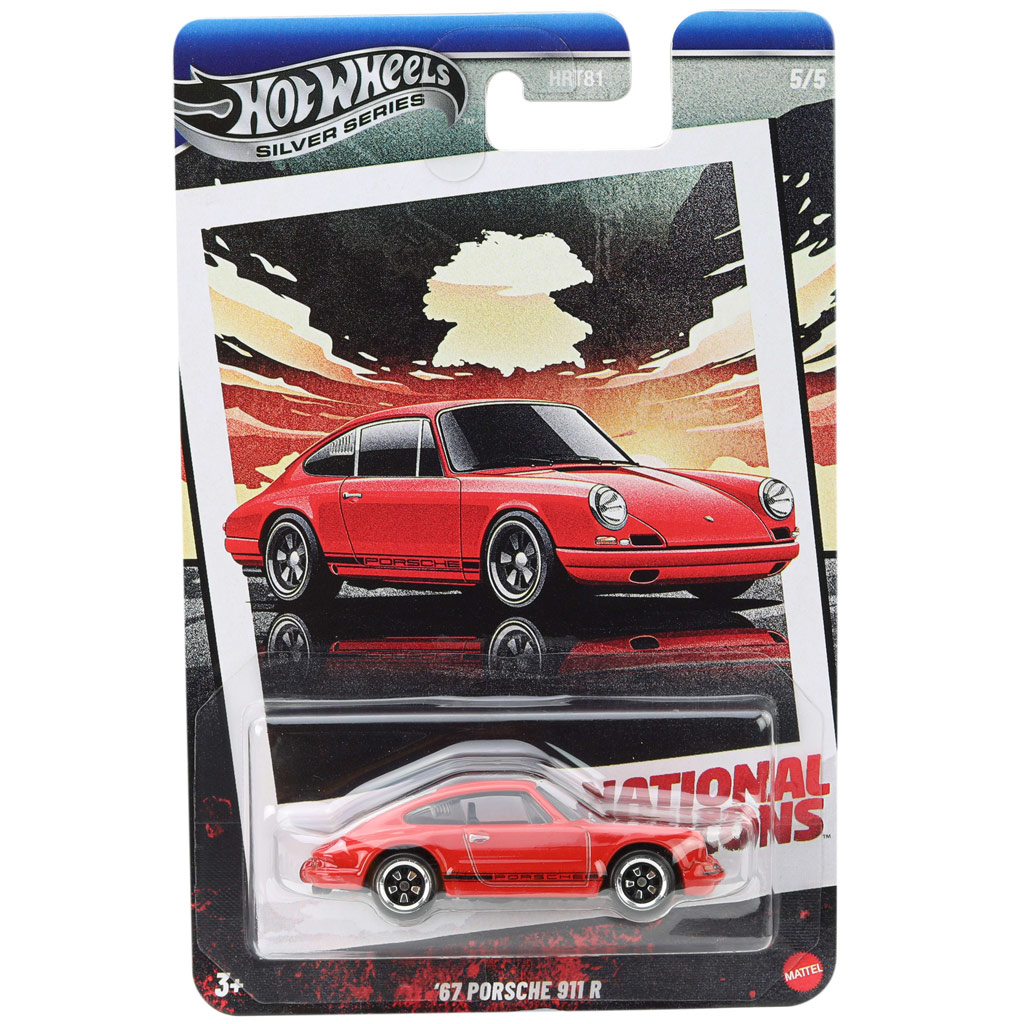 Hot Wheels: Vintage 67 Porsche 911 R piros kisautó 1/64 - Mattel