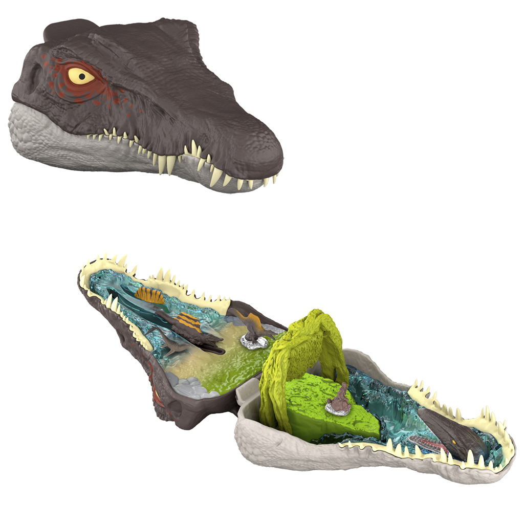 Jurassic World: Újjászületés Micro Adventures Spinosaurus mini játékszett - Mattel kép 3