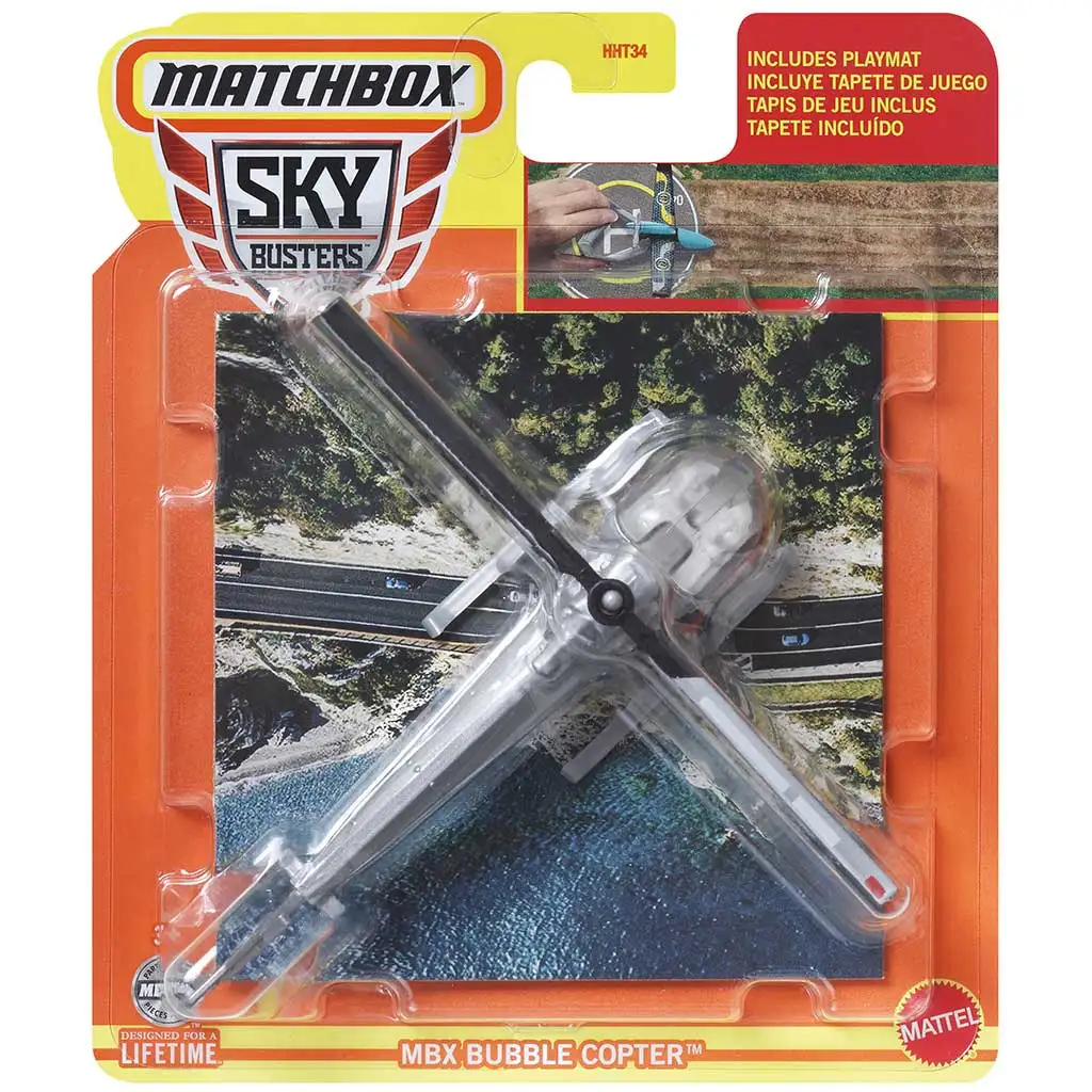 Matchbox: SkyBusters - MBX Bubble Copter™ modell 1/64 - Mattel kép 1