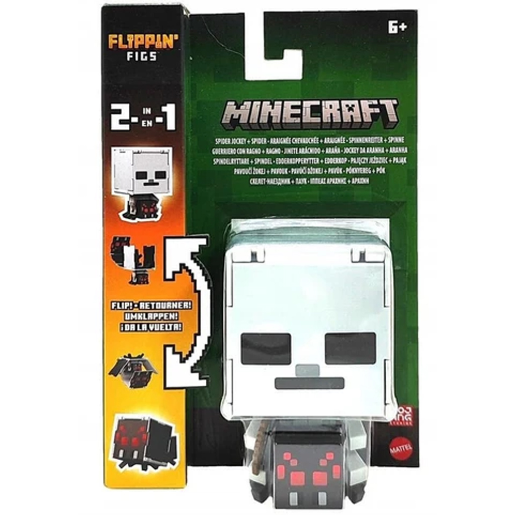 Minecraft: Flippin Figs átalakítható figura - Póklovas és pók – Mattel