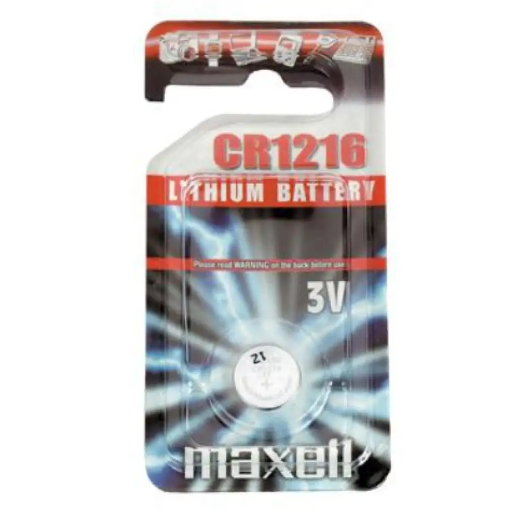 Maxell: Alkáli lítium gombelem CR1216 1db bliszteres csomagolásban kép 1