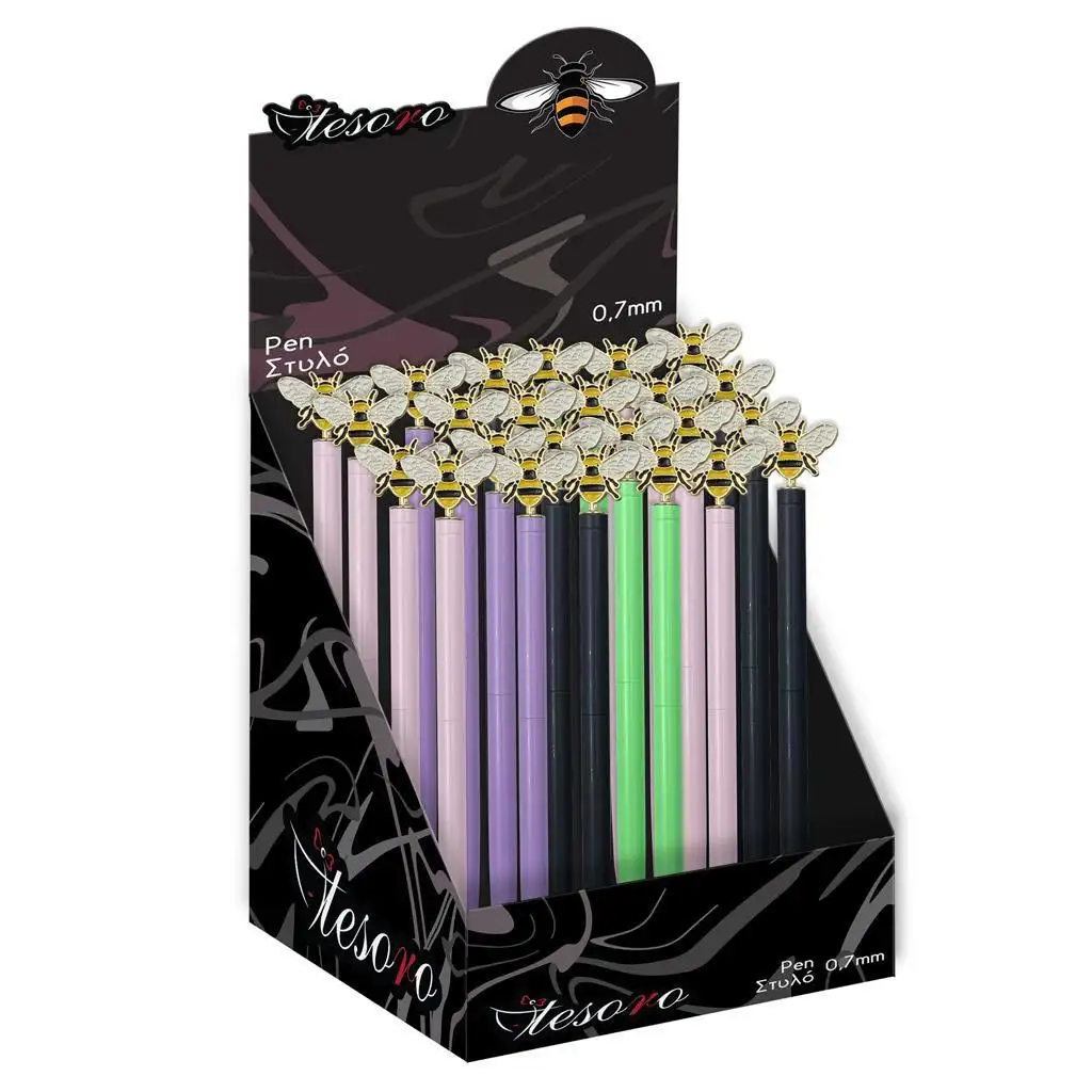 Tesoro: Méhecskés tollak többféle színben 1db kép 1