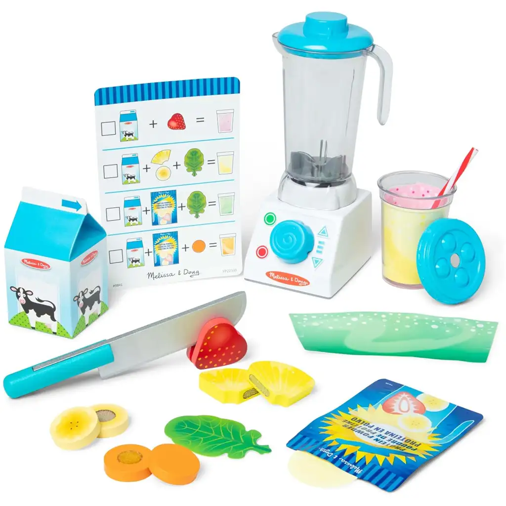Smoothie készítő turmixgép fa kiegészítőkkel - Melissa & Doug kép 2