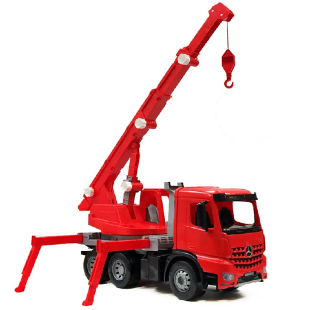 LENA: Mercedes-Benz Arocs óriás darus tűzoltóautó 70cm kép 2