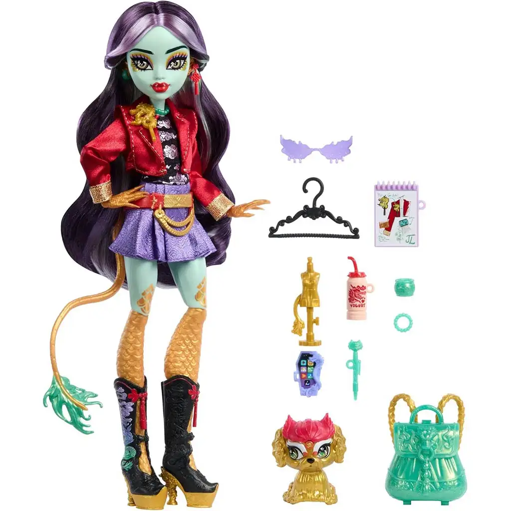 Monster High baba - Jinafire Long baba kiegészítőkkel - Mattel kép 2