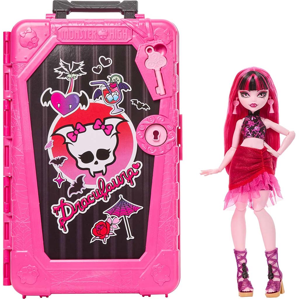 Monster High Szörnyen Jóbarátok titkai: Rémes utazás Draculaura baba - Mattel kép 2