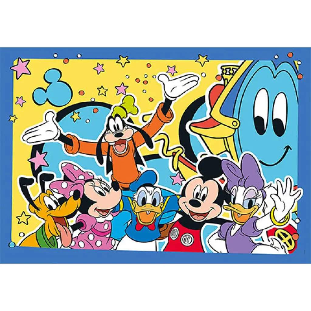 Mickey egér és barátai Supercolor 2 az 1-ben puzzle 2x20db-os - Clementoni kép 2