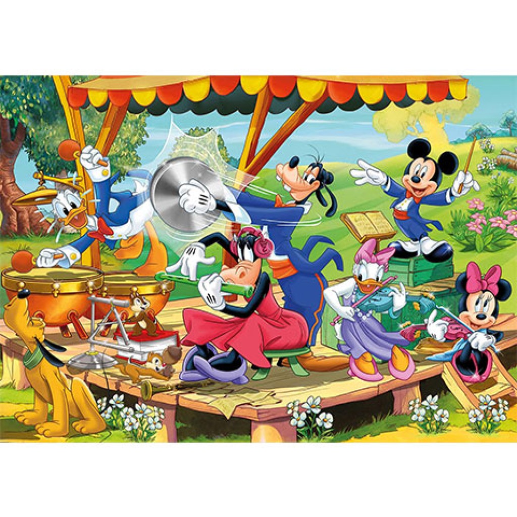 Mickey egér Supercolor 2 az 1-ben puzzle 2x60db-os - Clementoni kép 2