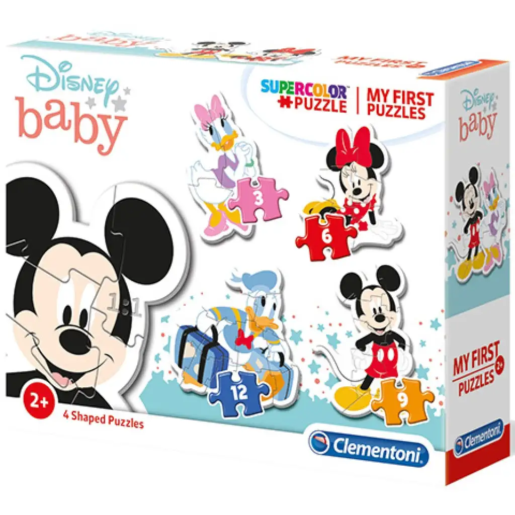 Mickey egér 4 az 1-ben Supercolor formapuzzle - Clementoni