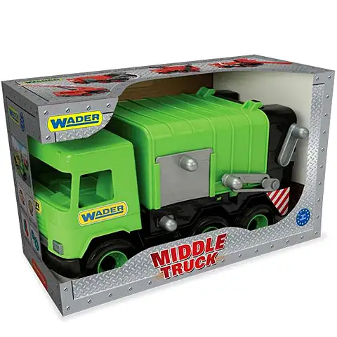 Middle Truck: Kukás autó 43cm zöld - Wader kép 2