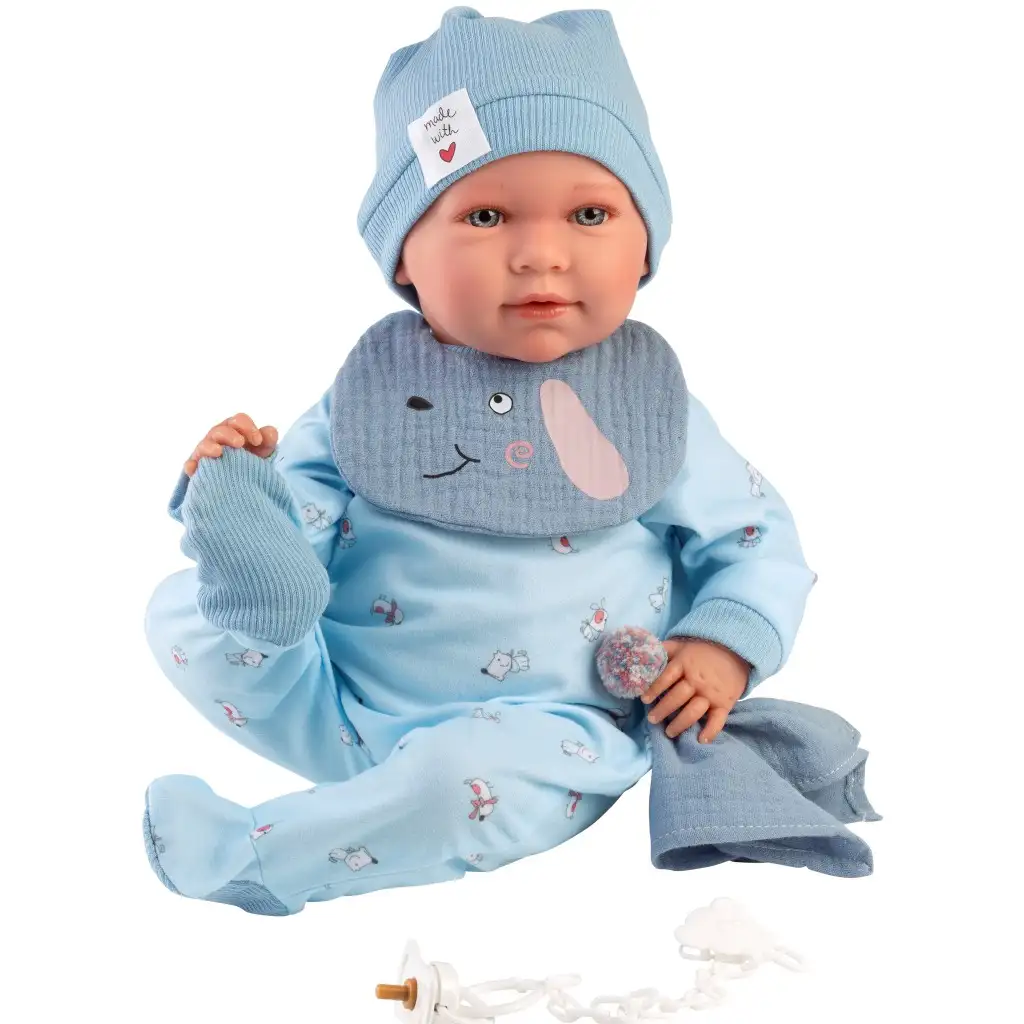 Llorens: Mimo Llorón 42cm-es baba hanggal kutyusos előkével