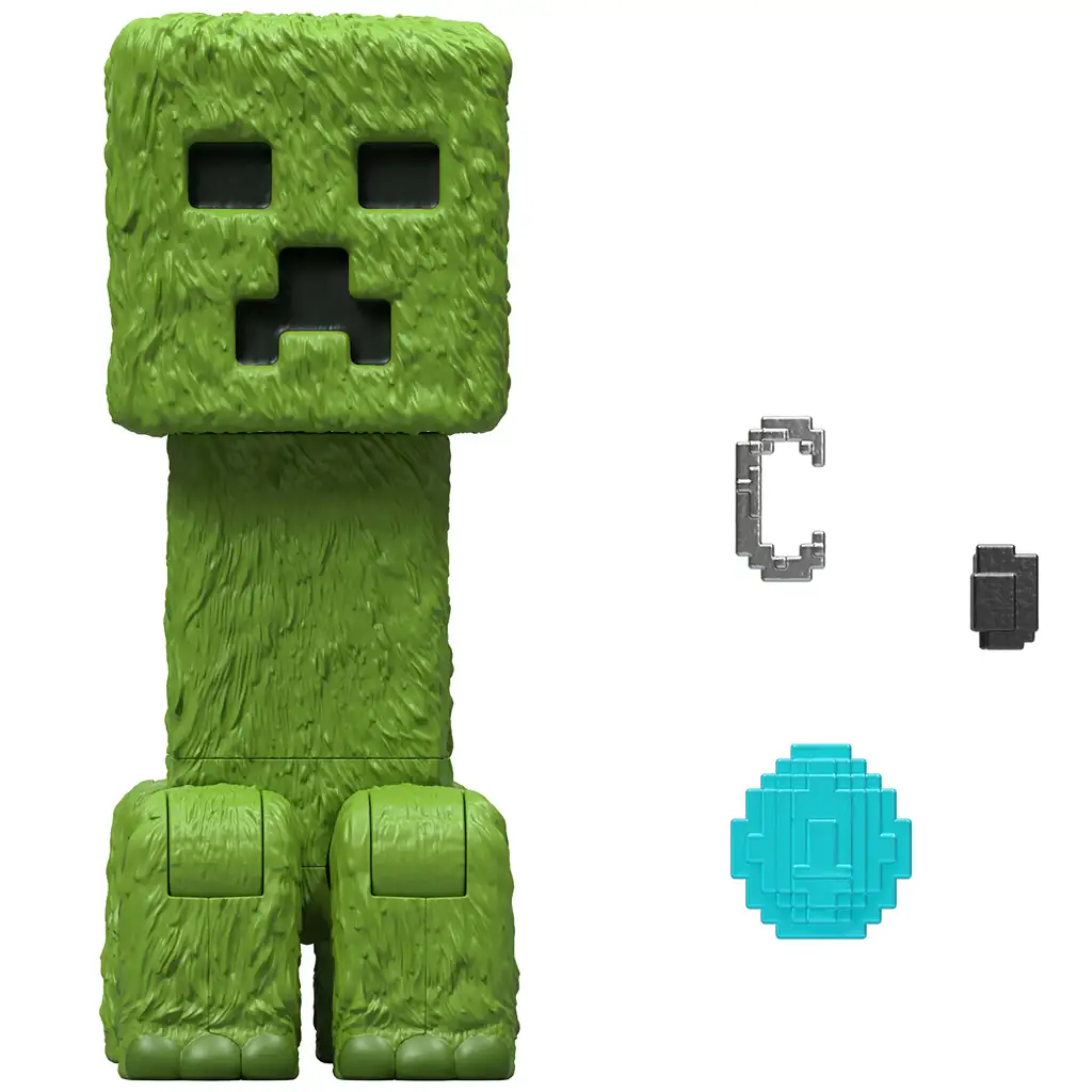 Minecraft: Egy Minecraft film Creeper akciófigura kiegészítőkkel - Mattel kép 3